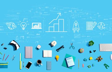 Elektronik cihazlar ve ofis malzemeleriyle iş büyüme analizi