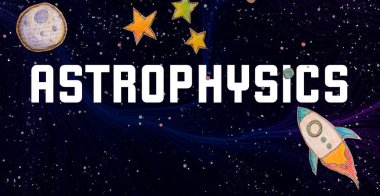 Uzay arkaplanlı Astrofizik teması