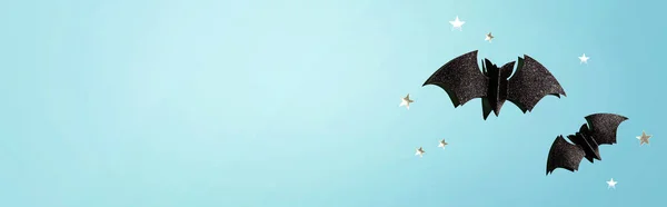 할로윈 종이 박쥐 — 스톡 사진