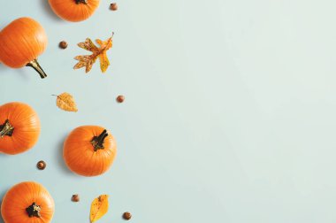 Yapraklı sonbahar balkabakları