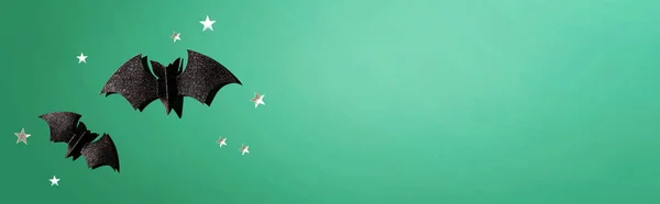 할로윈 종이 박쥐 — 스톡 사진