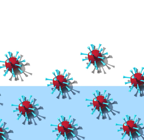 Influenza epidémica viral y concepto de Coronavirus — Foto de Stock