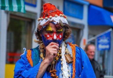 A man dressed for a Carnival in Malm, Sweden