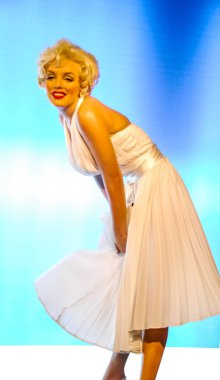 A doll of the Famoused Marilynn Manroe shown at Madame Tussauds in Berlin.