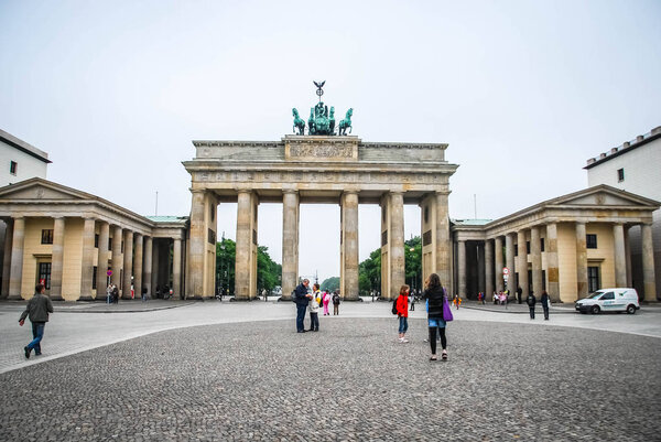 The historical place Brandenburger Tor in Berlin, Germany.