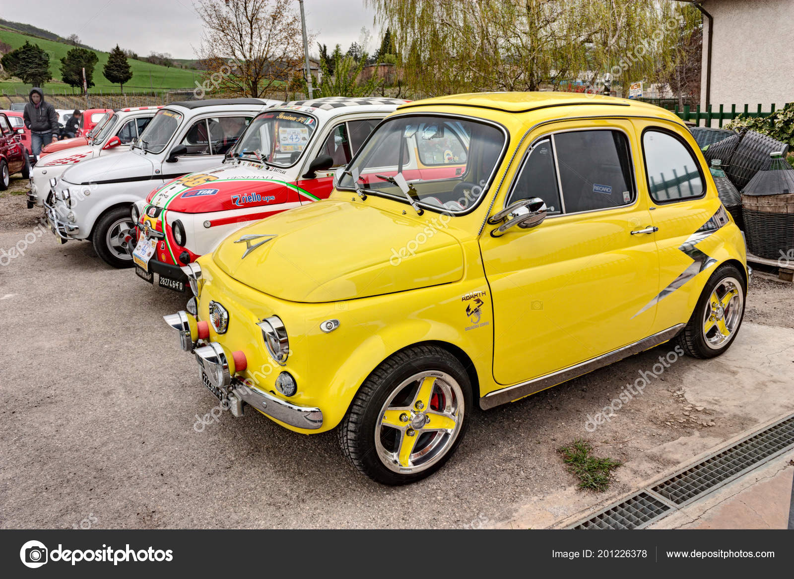 Mercato Saraceno Italy April Italian Car Fiat 500 Tuning Abarth Stock Editorial Photo C Ermess