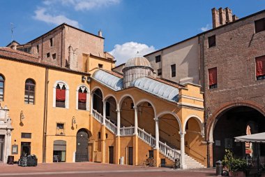 Ferrara, İtalya, tarihi merdiven 