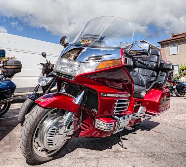 Goldwing 1500 缸在摩托车拉力赛 Mototagliatella 2013 2013年5月12日在 Predappio 意大利 — 图库照片