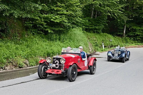 Une Vieille Voiture 665 Superba 1930 Participe Rallye Mille Miglia — Photo