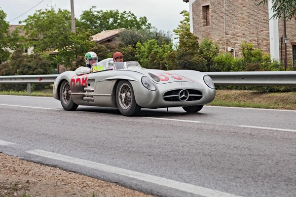 ドライバーのデビッド クルサード メルセデス ベンツ 300 Slr 1955 ラリー Mille Miglia — ストック写真