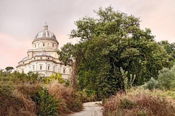 Iglesia Renacentista Santa Maria Della Consolazione Todi Umbría Italia Vista —  Fotos de Stock