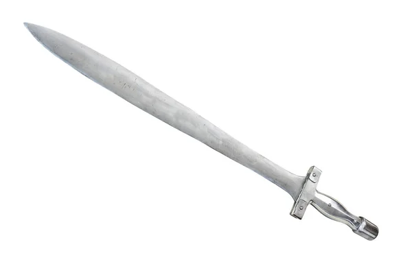 古罗马军团使用的罗马 Gladius 古董手兵器 匕首或短剑 — 图库照片