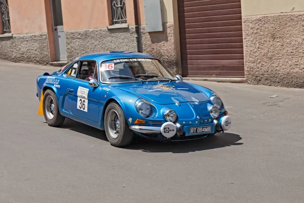 Vintage Sportscar Alpine 110 1971 Runs Rally Vii Coppa Citta — Stock Photo, Image