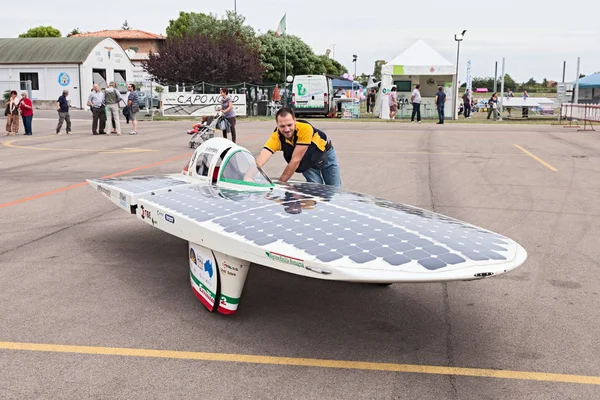 Olasz Napelemes Járművet Emilia Amely Részt Vett Ausztrál World Solar — Stock Fotó