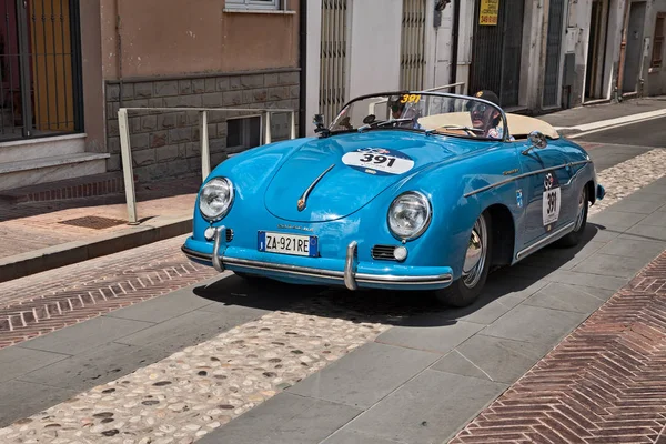 Gatteo Italy May 2017 Driver Driver Vintage Porsche 356 1500 — Stock Photo, Image