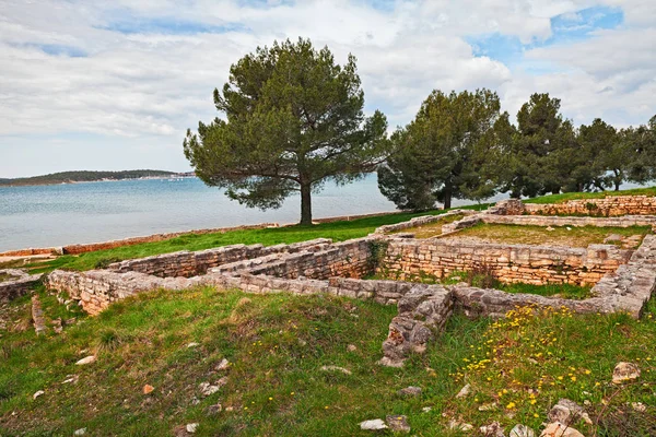 Medulin Istria Croatia Remains Ancient Roman Villa Built 2000 Years — Stock Photo, Image