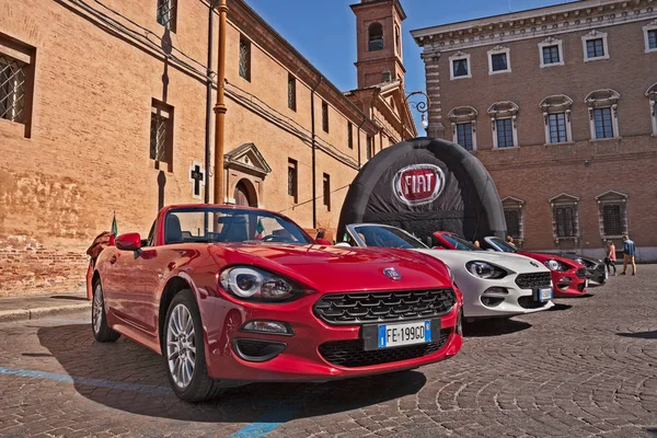 Forli Italy April 2018 Convertible Sports Cars Fiat 124 Spider — Stock Photo, Image