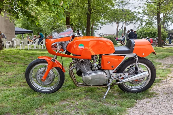 Piangipane Ravenna Italia Aprile 2015 Moto Sportiva Italiana Epoca Laverda — Foto Stock