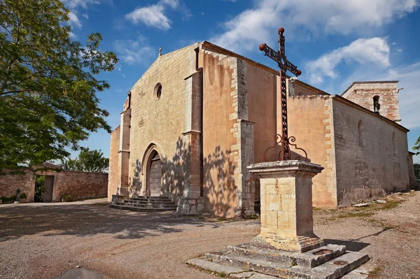 Mnerbes Vaucluse Provence Prancis Gereja Abad Pertengahan Saint Luc Dari — Stok Foto