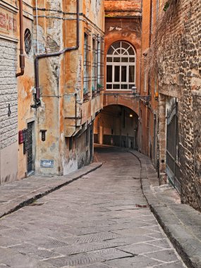 Florence, Toskana, İtalya: Antik street, bina ve eski şehir Altgeçit