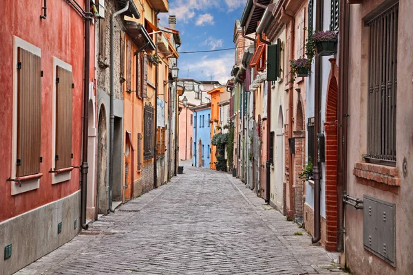 Rimini Emilia Romagna Italy Picturesque Street Ancient San Giuliano District — Stock Photo, Image