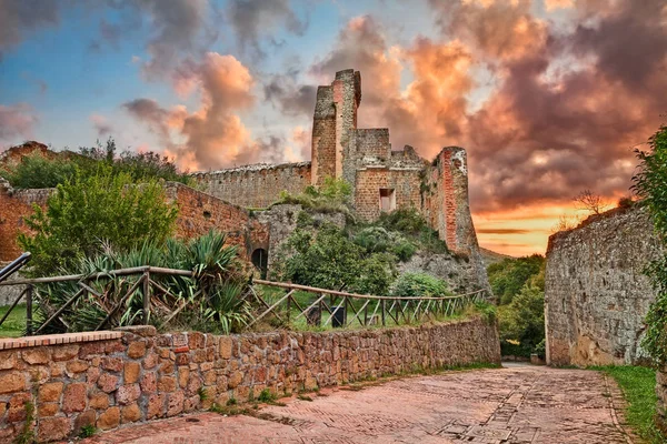 Sovana Grosseto Toskana Italien Die Ruinen Der Antiken Festung Rocca — Stockfoto