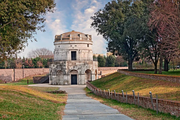 Ravena Itália Mausoléu Teodorico Antigo Monumento Construído 520 Pelo Rei — Fotografia de Stock