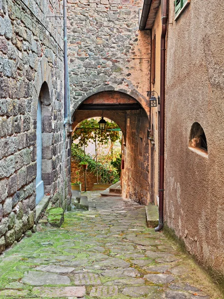 Arcidosso Grosseto Toscane Italië Oude Alley Onderdoorgang Oude Binnenstad Van — Stockfoto