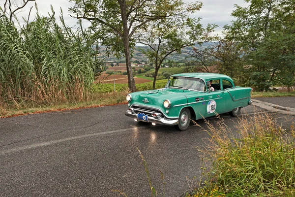 빈티지 클래식 자동차에 미국의 자동차 1954 2016 Meldola 이탈리아에서에서 Premio — 스톡 사진