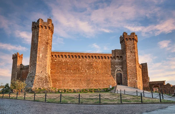 Montalcino Siena Toskania Włochy Średniowieczna Twierdza Zamek Zbudowany 1361 Szczycie — Zdjęcie stockowe