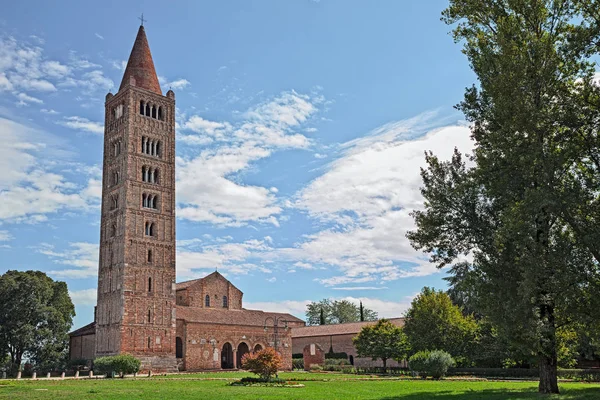 Abadia Pomposa Codigoro Ferrara Emília Romanha Itália Mosteiro Beneditino Medieval — Fotografia de Stock