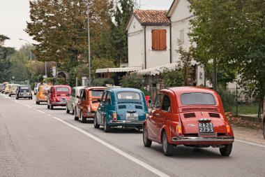 satır araçların vintage İtalyan Fiat 500 