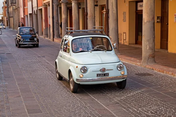 Vintage Fiat 500 Classic Car Rally Citta Meldola Oktober 2017 — Stockfoto