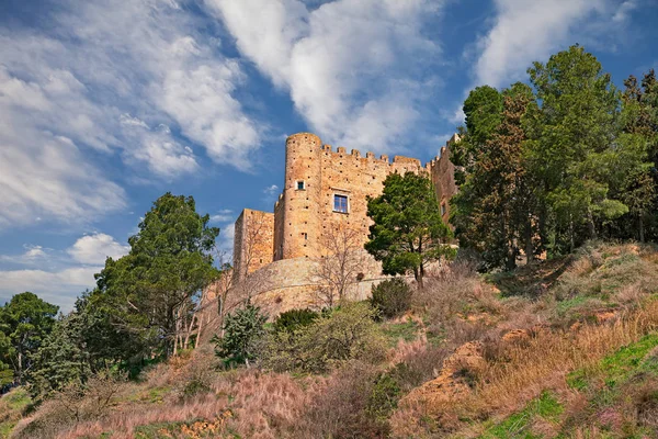 Miglionico Matera Basilicata Italy Medieval Castle Castello Del Malconsiglio Hill — Stock Photo, Image