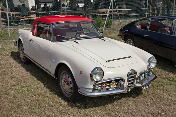 Vintage Alfa Romeo Giulietta Spider 1600 1964 Exposto Festival Carros — Fotografia de Stock