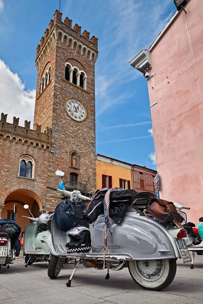 Bertinoro Forli Cesena Emilie Romagne Italie Scooter Italien Vintage Stationné — Photo