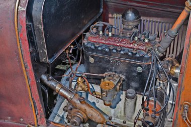 motoru üzerinde 25 Nisan 2015 yılında Piangipane, Ra, İtalya 