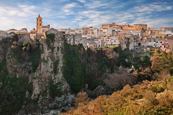 Laterza Taranto Puglia Itália Paisagem Pitoresca Cidade Sobre Cânion Parque — Fotografia de Stock