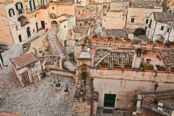 Matera Basilicata Italy View Picturesque Old Town Called Sassi Matera — Stock Photo, Image
