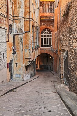 Florence, Toskana, İtalya: Antik street, bina ve eski şehir Altgeçit