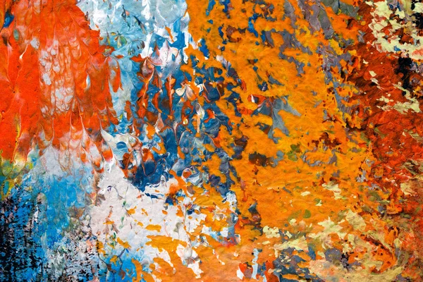 detail of abstract impressionist artwork - colorful background of brush  strokes of oil painting on canvas - Stock Image - Everypixel