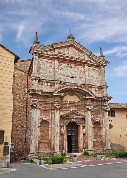 Montepulciano, Siena, Toszkána, Olaszország: az ókori templom Sant Stock Fotó