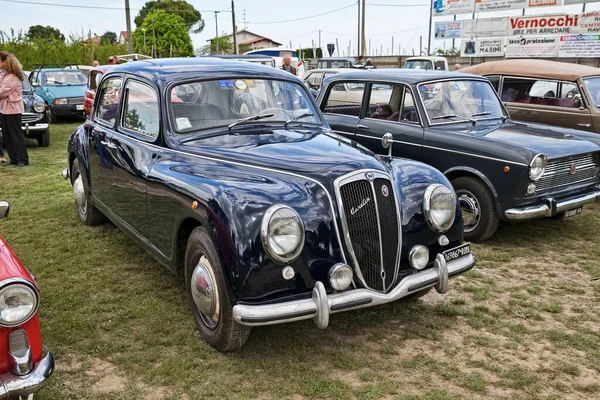 Vintage Lancia Aurelia Van Vijftiger Jaren Klassieke Autorally Raduno Auto — Stockfoto