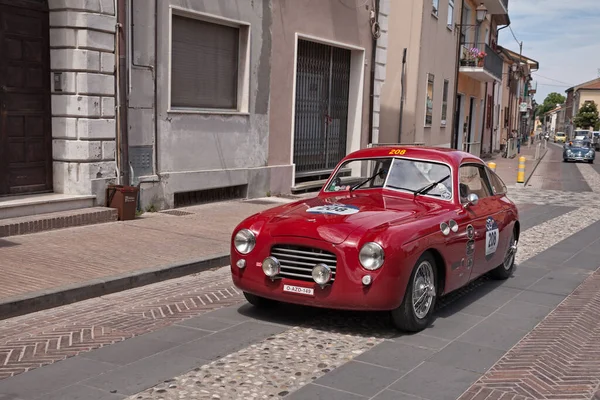 Vintage Fiat 1100 Zagato Berlinetta 1950 Κλασικό Αγώνα Αυτοκινήτων Mille — Φωτογραφία Αρχείου