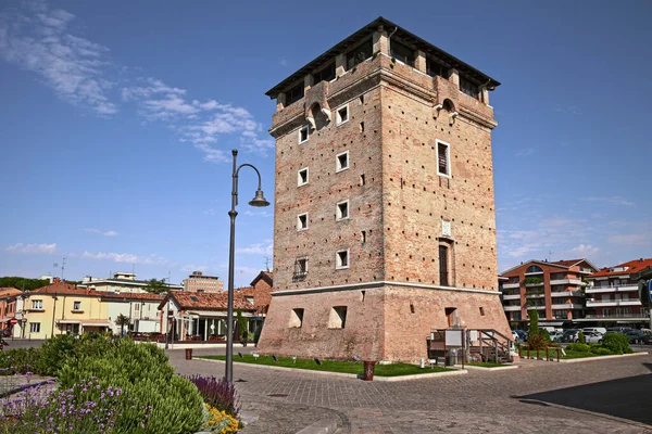 Cervia Ravenna Emilia Romagna Italia Antigua Torre Defensiva San Miguel —  Fotos de Stock