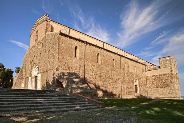 Fossacesia Chieti Abruzzo Italy Abbey San Giovanni Venere Середньовічна Католицька — стокове фото