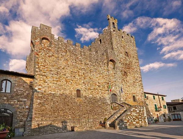 Castellina Chianti Siena Toscana Italia Fortaleza Medieval Pueblo Zona Famosa —  Fotos de Stock