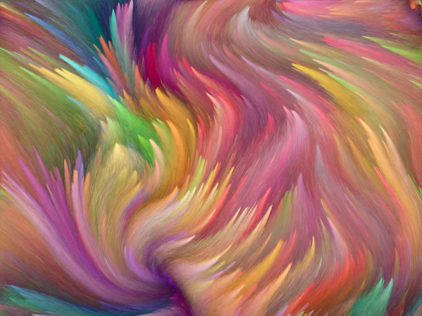 Paint Swirls Series Turbulent Streaks Color Use Abstract Art Background — Stock Photo, Image