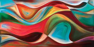 Arka plan modern sanatın konuda eğri şekiller oluşur