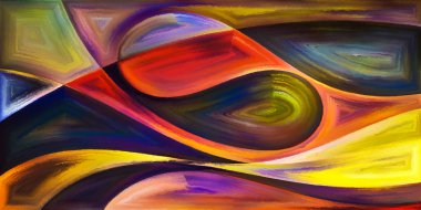 Arka plan modern sanatın konuda eğri şekiller oluşur